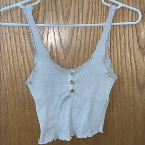 Button Tank Top/Crop Top